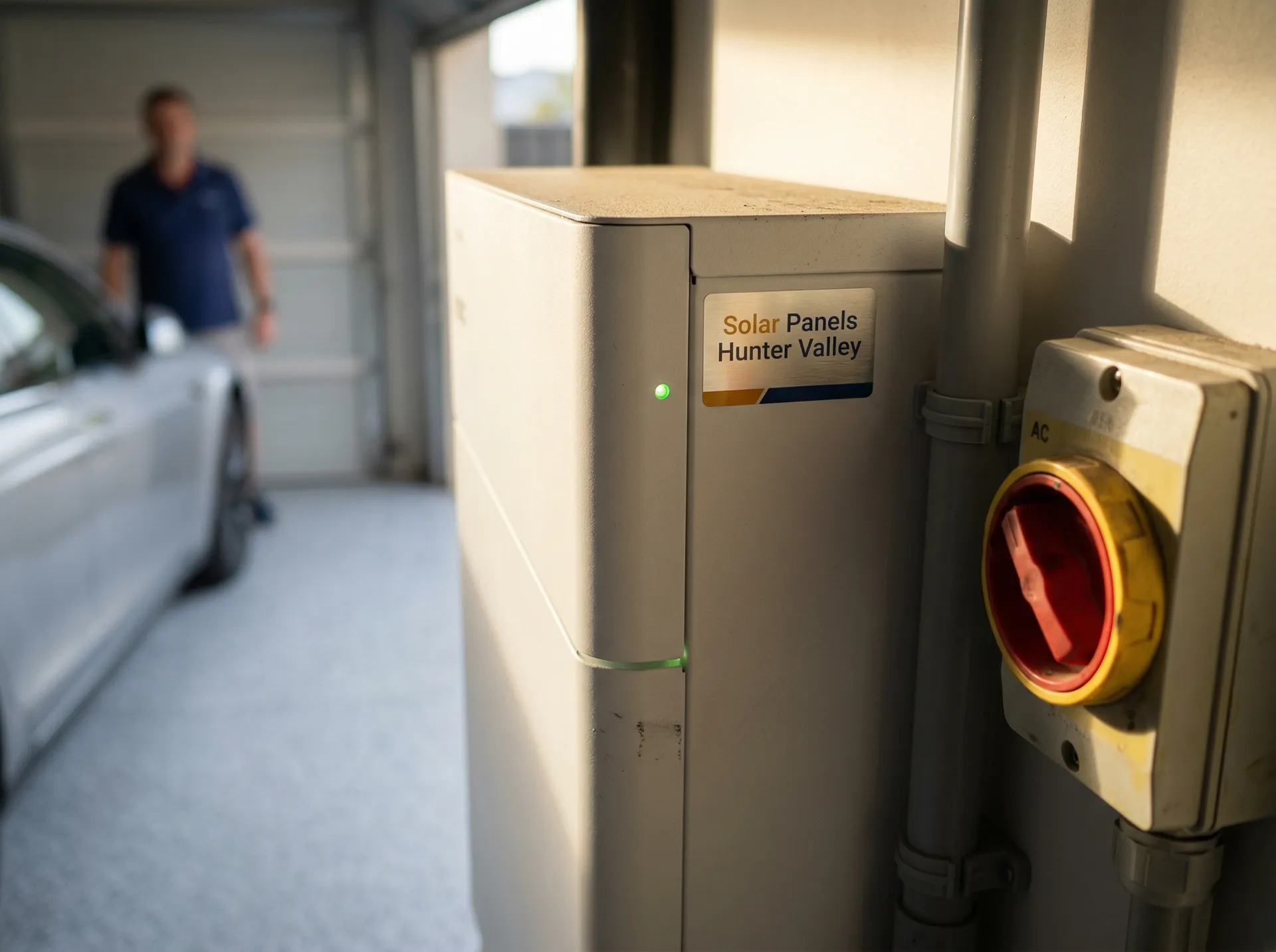 Wall-mounted home battery storage unit
